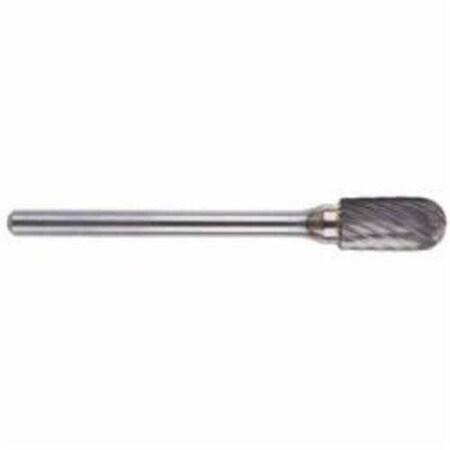 Morse Carbide Burr, General Purpose Long Shank Premium, Series 5970, Radius, 14 Head Dia, 12 Length o 59658